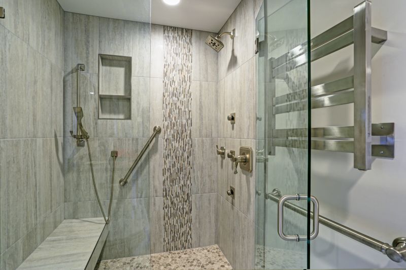 Walk-in Shower with Recessed Shelves